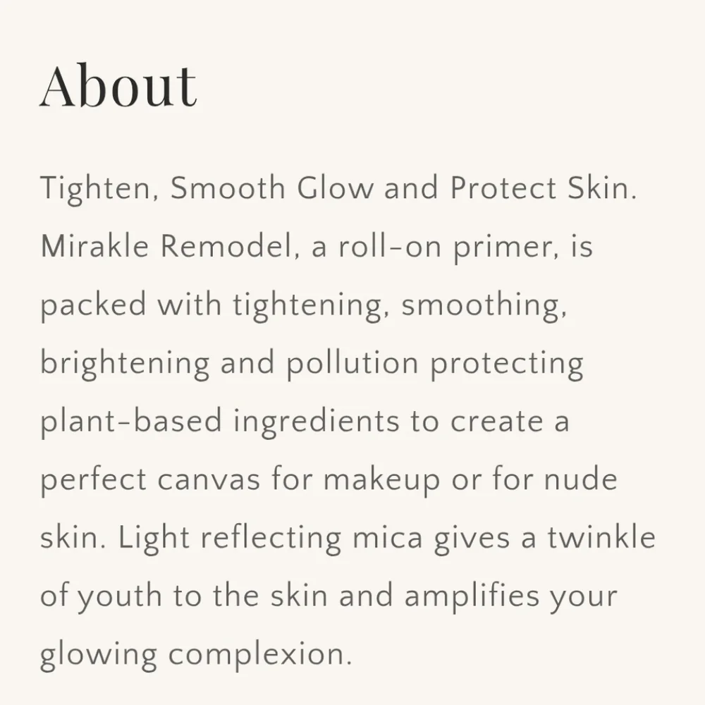 The Better Skin Co please see